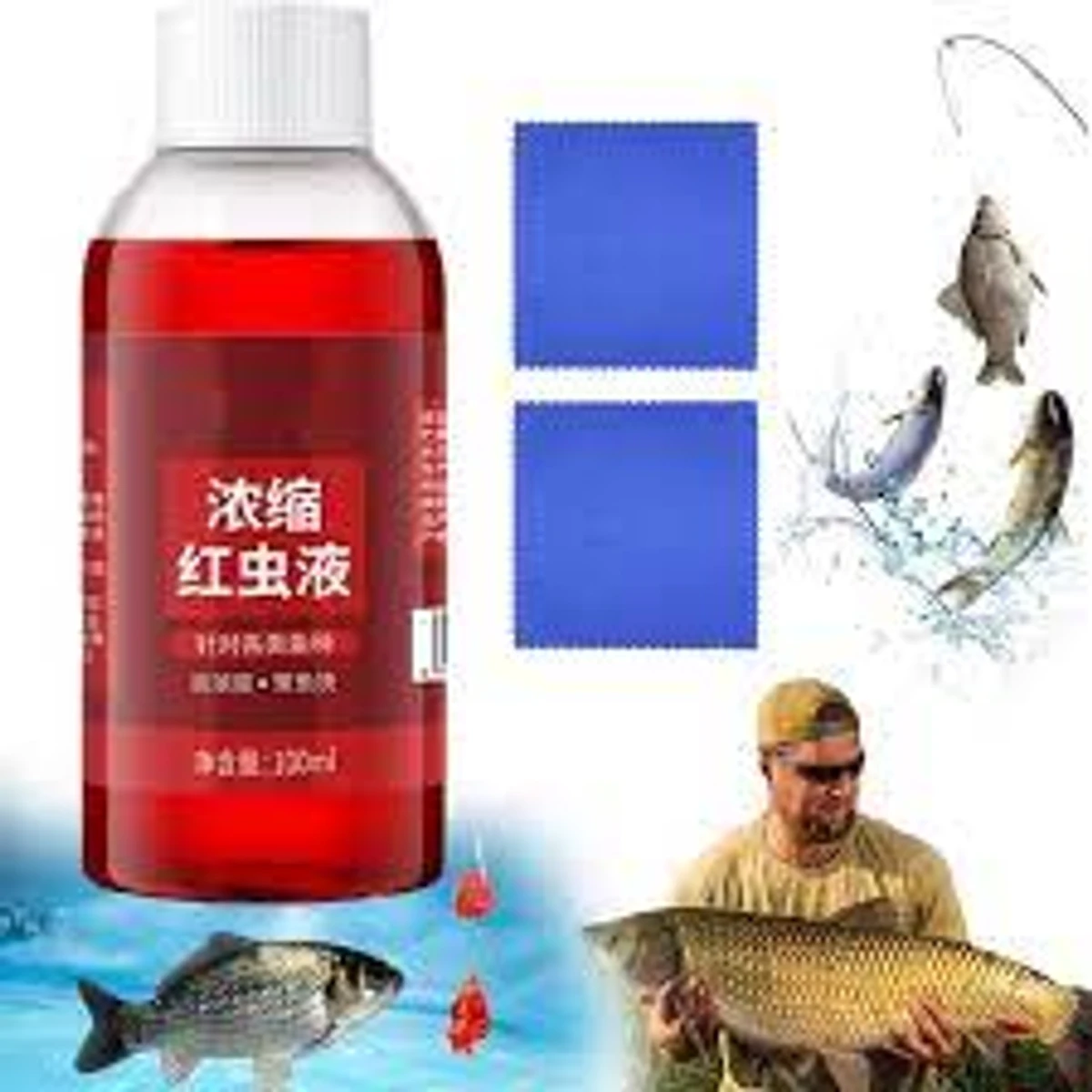 Red Worm Liquid HighFish Bait Additive (100ml (Orginal) – 2 PCS