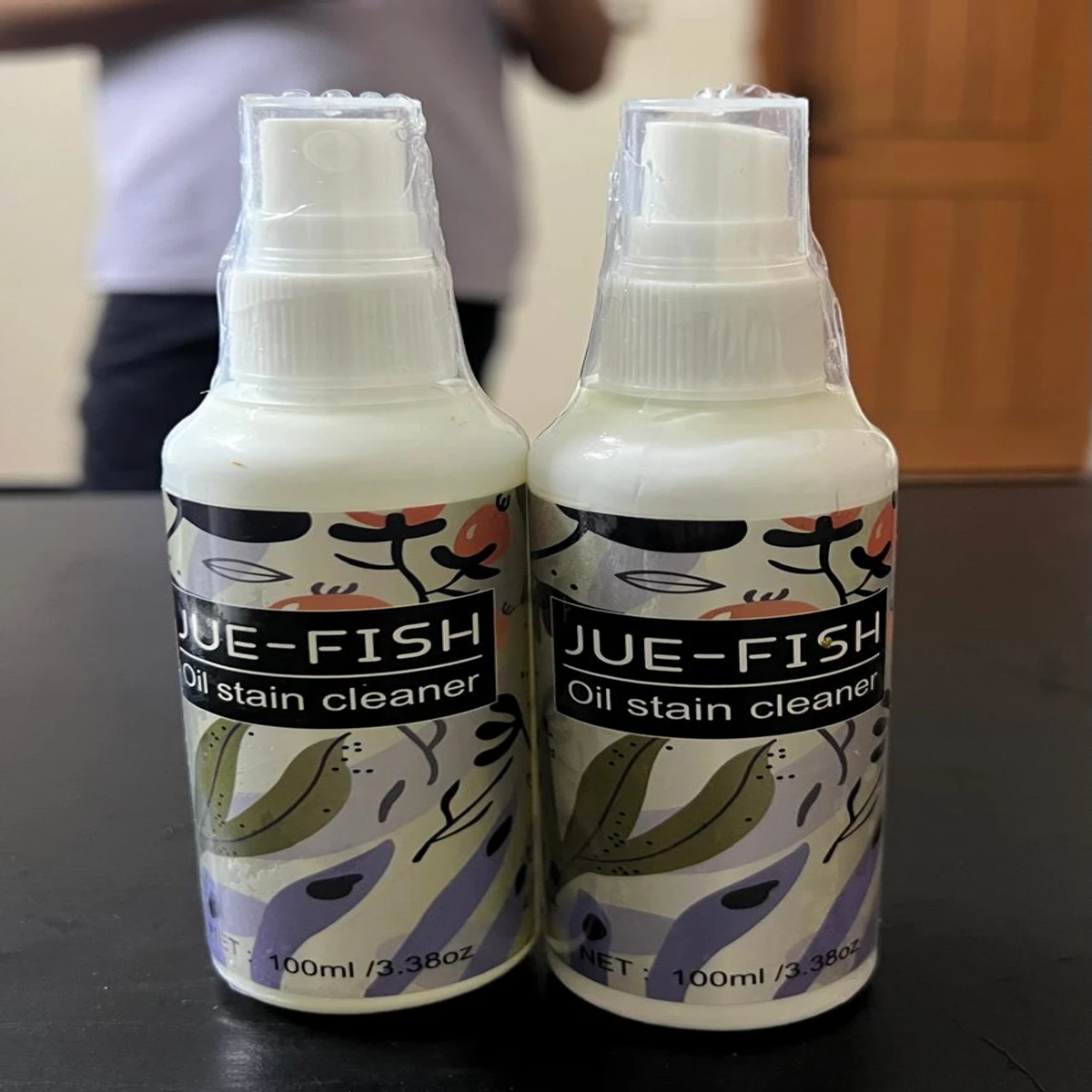 Jue-fish Oil stain cleaner for clothing clothes cleaning decontamination yellowing detergent(3 pcs)