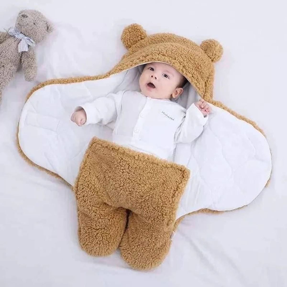 Cute Baby Blanket Brown ( Made In China )