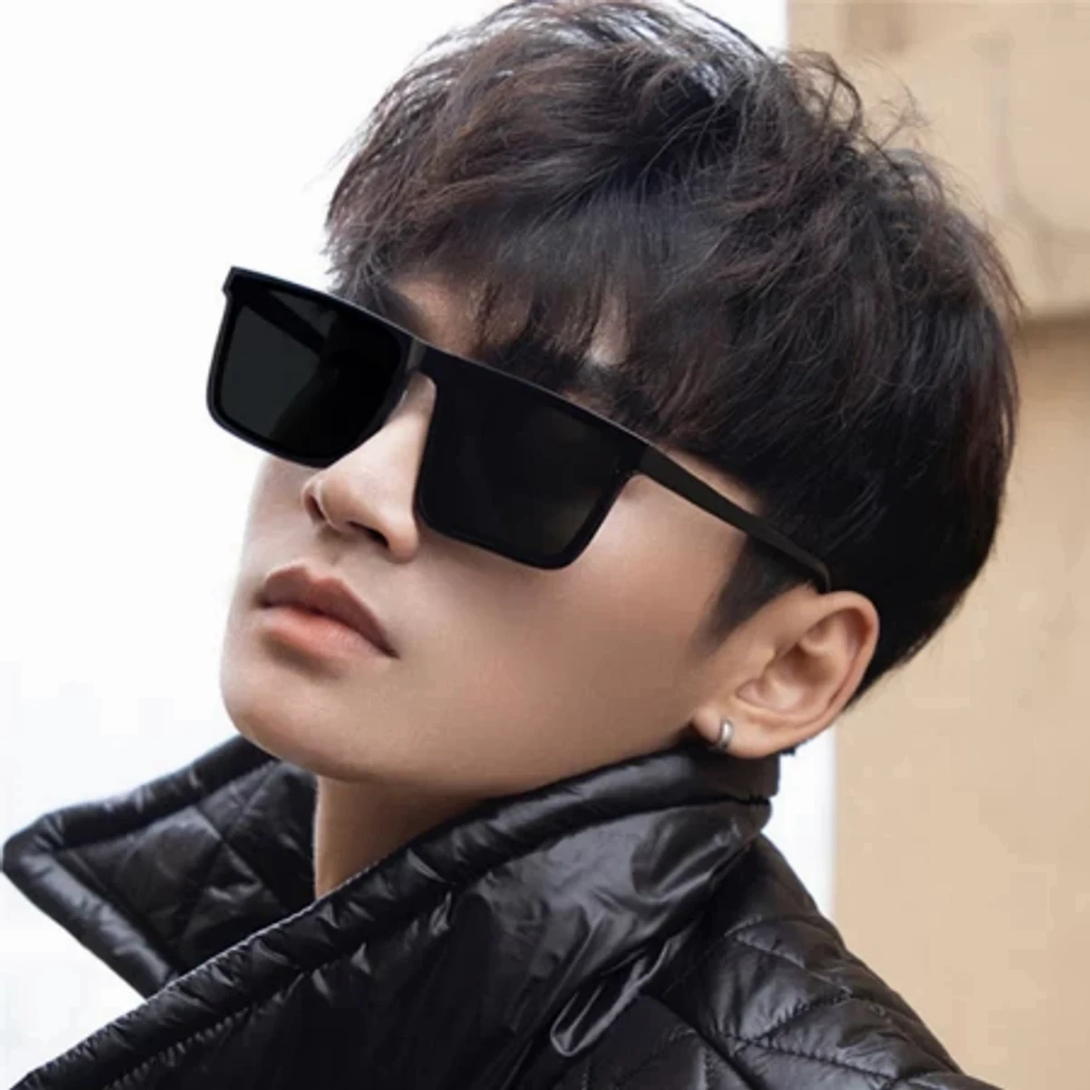 Original Double Poly New Stylish Black Sunglass for Men 2024 (ডাবল পলি সানগ্লাস)